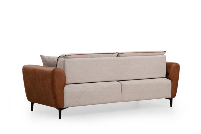 Atelier Del Sofa Sofá-Cama 3 Plazas Beige Canela, Elegante y Versátil para tu Hogar